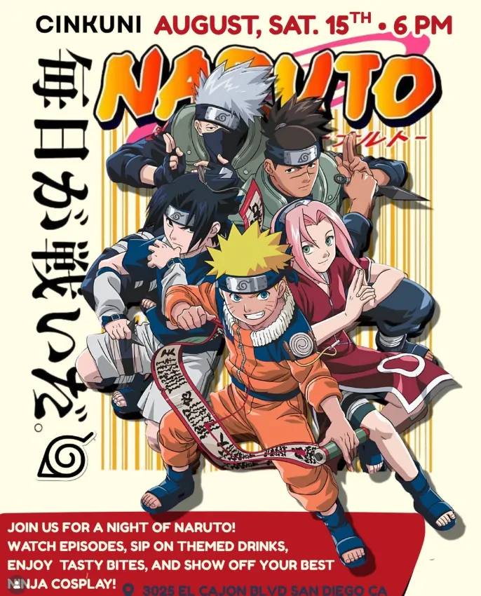Naruto Night at Cinkuni 