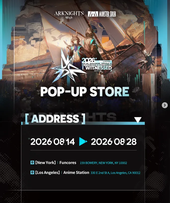 ARKNIGHTS Pop-up At Anime Station