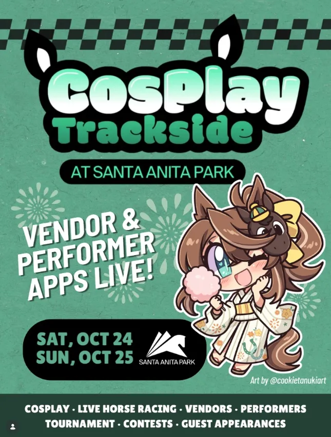 Cosplay Trackside At Santa Anita Park