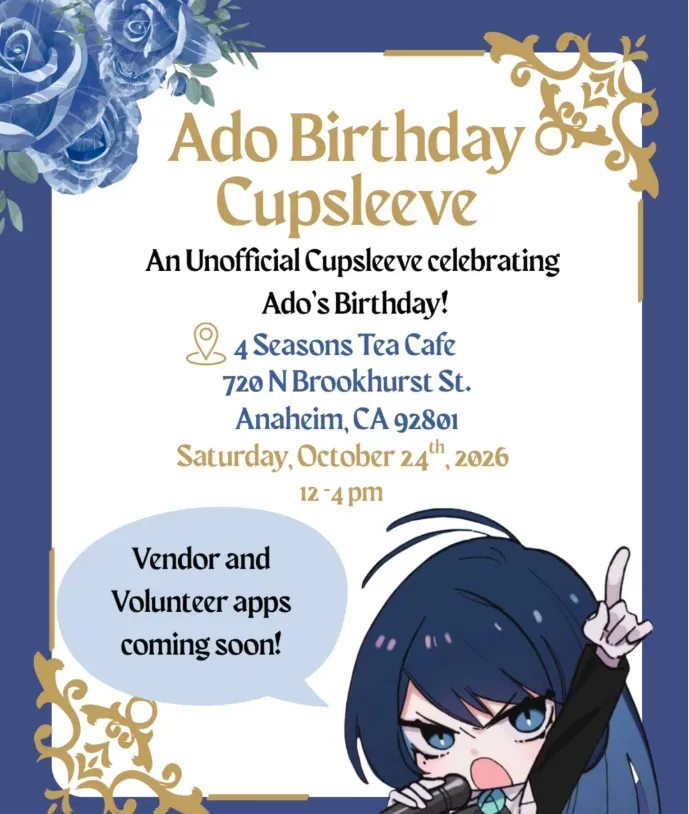 Ado Birthday Cupsleeve
